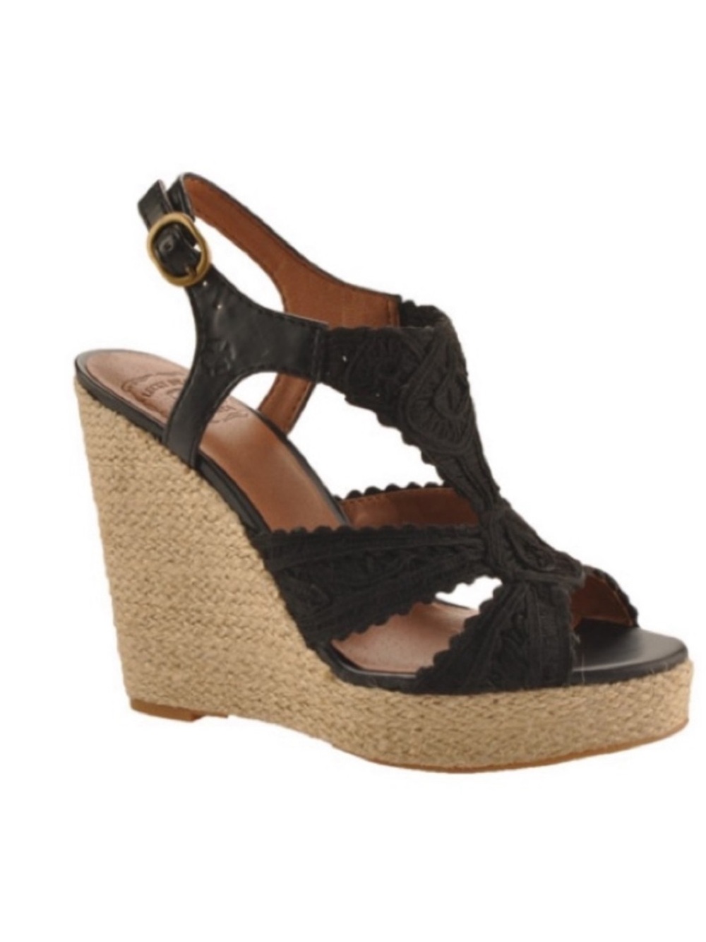 Lucky Brand Black Lace Espadrille